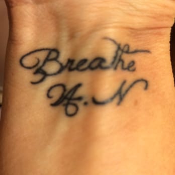 Body INKorporated - Breathe before reacting and my boys Initials it has meaning to us in many different ways - Tattoo Near Me - Wayne, New Jersey