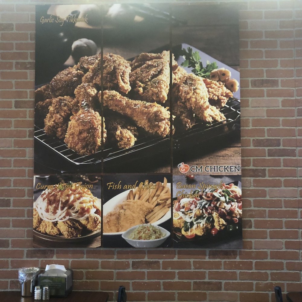 CM Chicken Hampton - Pictures of their food on the wall. - Chicken Wings Near Me - Hampton, Virginia