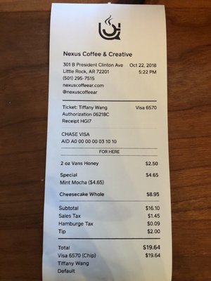 Menu photo 5 Nexus Coffee Roasters Little Rock, AR Menu photo 5 Nexus Coffee Roasters Little Rock, AR