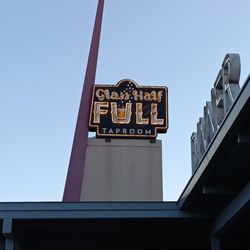 Glass Half Full Taproom - Sign