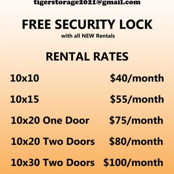 Tiger Wash & Mini-Storage - Tiger Storage Rental Rates - Self Storage Near Me - Crescent, Oklahoma Tiger Wash & Mini-Storage - Tiger Storage Rental Rates - Self Storage Near Me - Crescent, Oklahoma