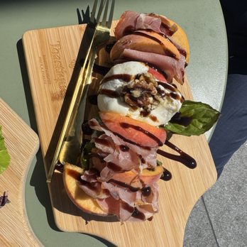 Toastique - Prosciutto, Peach and Burrata toast - Juice Bars & Smoothies Near Me - Washington, DC, District of Columbia Toastique - Prosciutto, Peach and Burrata toast - Juice Bars & Smoothies Near Me - Washington, DC, District of Columbia