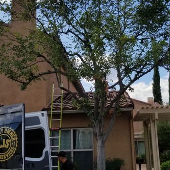AJ’S Duct services - Ladder to climb roof safely - Air Duct Cleaning Near Me
