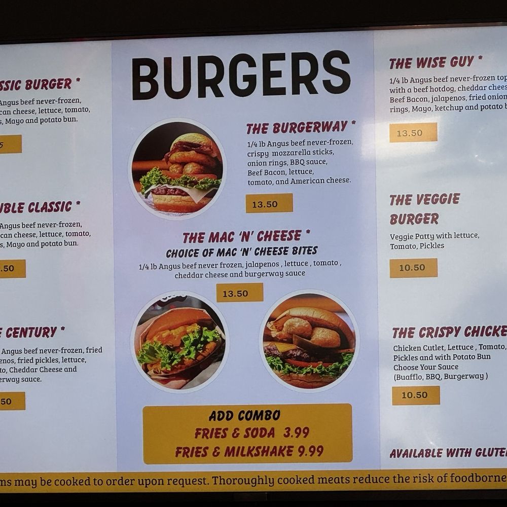 Burgerway - Burger menu - Burgers Near Me - New Haven, Connecticut Burgerway - Burger menu - Burgers Near Me - New Haven, Connecticut