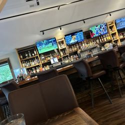 Southern Craft BBQ - Bar area Lots of bourbon