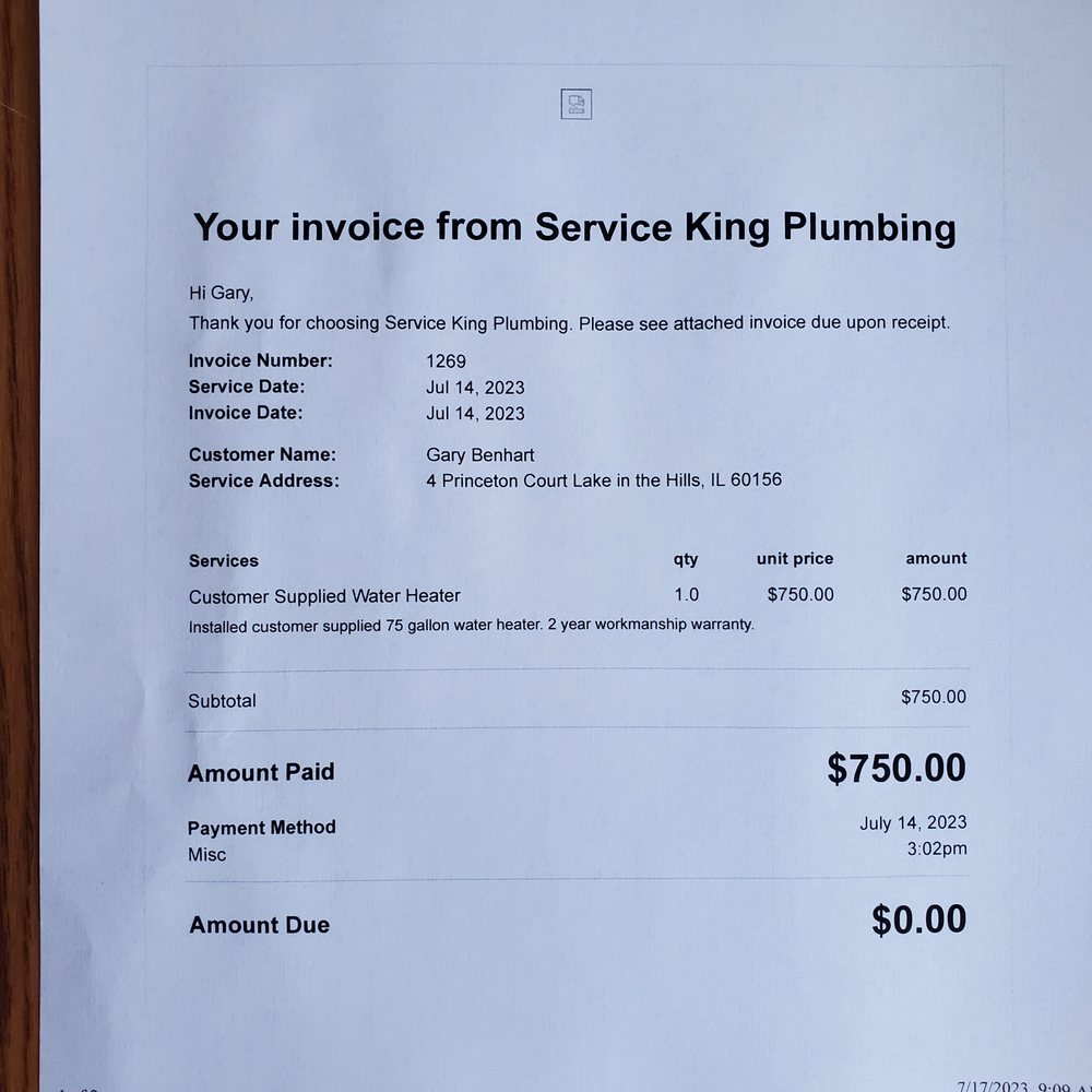 Slide of Service King Plumbing, Heating, Cooling & Electric