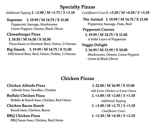 Menu photo 5 Pesca Pizza Big Sandy, TN Menu photo 5 Pesca Pizza Big Sandy, TN