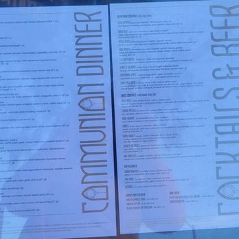 Communion - Menu - Desserts Near Me - San Diego, California Communion - Menu - Desserts Near Me - San Diego, California