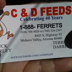 C & D Feeds - Biz card w/ FB page & toll free number