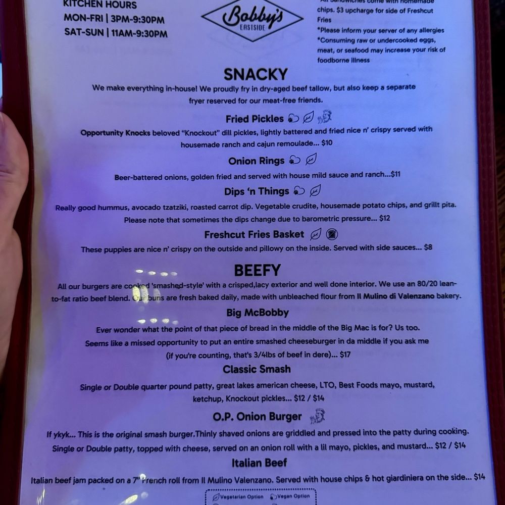 Bobby's Eastside - Food Menu - Bars Near Me - Forest Park, Illinois Bobby's Eastside - Food Menu - Bars Near Me - Forest Park, Illinois