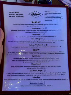 Menu photo 5 Bobby's Eastside Forest Park, IL Menu photo 5 Bobby's Eastside Forest Park, IL
