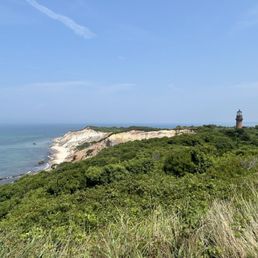 Cliff and lighthouse Cliff and lighthouse
