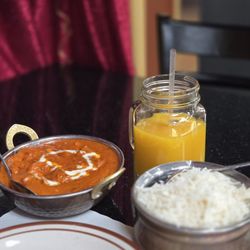 Himalayan Grill & Curry - Chicken Tiki Masala, Basmati rice, mango juice
