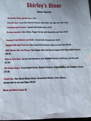 Menu photo 2 Shirley's Saratoga Springs, NY Menu photo 2 Shirley's Saratoga Springs, NY