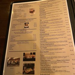 Kobe Japanese Grill & Sushi Bar - Menu