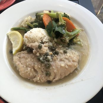 Noyo River Grill - Rock Cod Piccata - American Near Me - Fort Bragg, California Noyo River Grill - Rock Cod Piccata - American Near Me - Fort Bragg, California