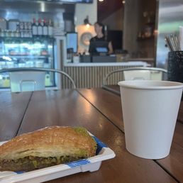 Baklava and Turkish tea Baklava and Turkish tea