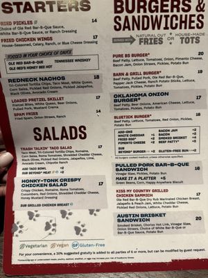 Menu photo 7 Ole Red Gatlinburg, TN Menu photo 7 Ole Red Gatlinburg, TN