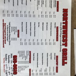 North West Grill - Regular menu