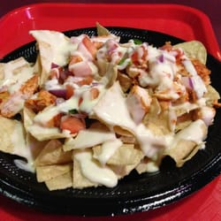 Viva! Mexican Grill - Chicken Nachos $7.29.  Without the sour cream and beans.