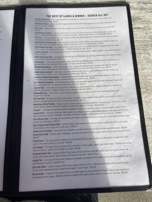 Menu photo 6 Moonstone Beach Bar & Grill Cambria, CA