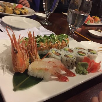 Domo Sushi - Sweet Shrimp sashimi in foreground - Japanese Near Me - Toledo, Ohio Domo Sushi - Sweet Shrimp sashimi in foreground - Japanese Near Me - Toledo, Ohio