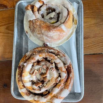 Se7enBites - Apple Cinnamon Roll (top) and Salted Caramel Pecan - Coffee & Tea Near Me - Orlando, Florida Se7enBites - Apple Cinnamon Roll (top) and Salted Caramel Pecan - Coffee & Tea Near Me - Orlando, Florida