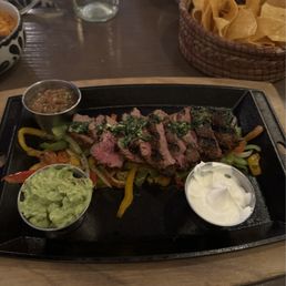 Steak fajitas