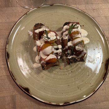 Indaco - Bruschetta with Crema---a perfect start to the meal - Italian Near Me - Charleston, South Carolina