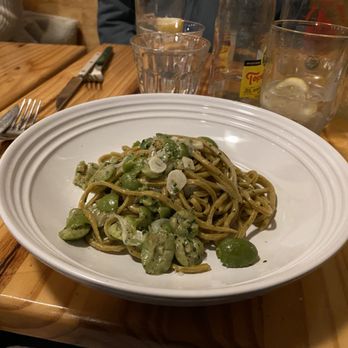 Cafe Mamo - Spaghetti alla Chitarra Aglio e Olio - New American Near Me - Grand Rapids, Michigan Cafe Mamo - Spaghetti alla Chitarra Aglio e Olio - New American Near Me - Grand Rapids, Michigan