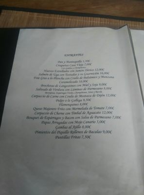 Menu photo 2 Casa Vieja Restaurante La Oliva, GC