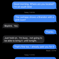 Cars For Rent - Was responding up until I sent the money then blocked me.