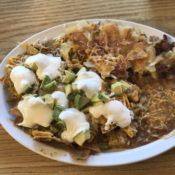 SC Cafe - Chilaquiles with beans and hash browns. - American Near Me - San Clemente, California SC Cafe - Chilaquiles with beans and hash browns. - American Near Me - San Clemente, California