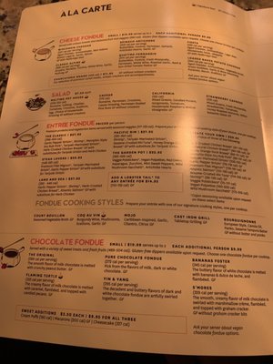 Menu photo 4 The Melting Pot Savannah, GA