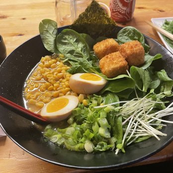 Ramen Haus - Vegetable Ramen with an egg - Ramen Near Me - Ogden, Utah Ramen Haus - Vegetable Ramen with an egg - Ramen Near Me - Ogden, Utah