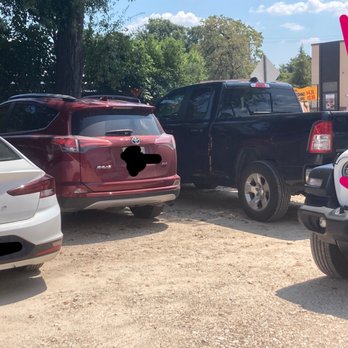 Lazy Oaks Beer Garden - White Hyundai(owner never found) and jeep blocking in red suv & black truck - Bars Near Me - Houston, Texas Lazy Oaks Beer Garden - White Hyundai(owner never found) and jeep blocking in red suv & black truck - Bars Near Me - Houston, Texas