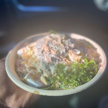 QDOBA Mexican Eats - Create Your Own Bowl Chicken Queso Bowl - Mexican Near Me - Bloomington, Indiana