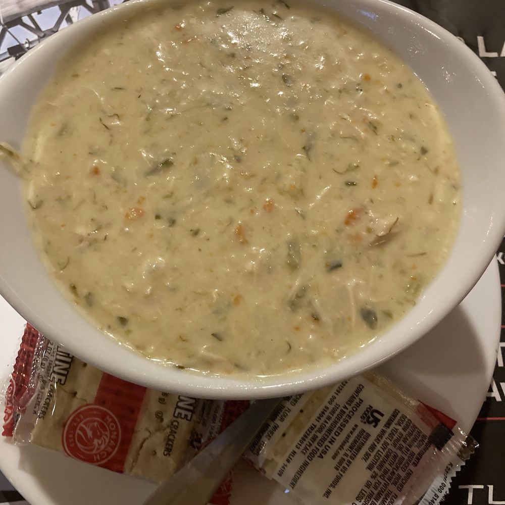 Village Pub and Cafe - Cream of chicken soup bowl $6 - American Near Me - Las Vegas, Nevada Village Pub and Cafe - Cream of chicken soup bowl $6 - American Near Me - Las Vegas, Nevada