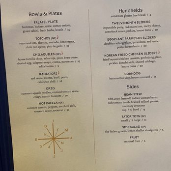 Twelvemonth - menu - Vegan Near Me - Burlingame, California