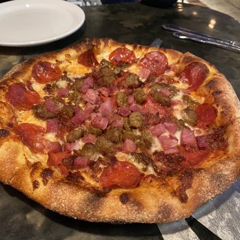 Zax Restaurant - Meat pizza minus ground beef!!! Very good!!! - Pizza Near Me - Moab, Utah Zax Restaurant - Meat pizza minus ground beef!!! Very good!!! - Pizza Near Me - Moab, Utah