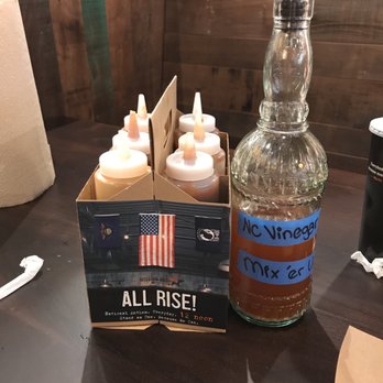 Mission BBQ - Six pack of sauces and vinegar to flavor your meats as you desire! - Barbeque Near Me - Harrisburg, Pennsylvania Mission BBQ - Six pack of sauces and vinegar to flavor your meats as you desire! - Barbeque Near Me - Harrisburg, Pennsylvania