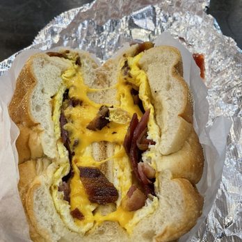 Café Hestia - 6.00 egg cheese bacon. Delicious - Sandwiches Near Me - New York, New York