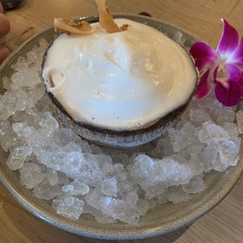 SoCal Kitchen + Bar - Coconut sorbet on the half shell - New American Near Me - Columbus, Ohio SoCal Kitchen + Bar - Coconut sorbet on the half shell - New American Near Me - Columbus, Ohio