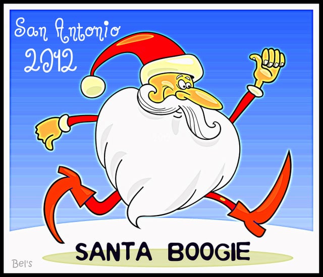 San Antonio 5k Santa Boogie Logo