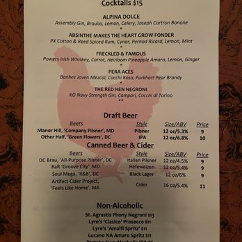 The Red Hen - Italian Near Me - Washington, DC, District of Columbia