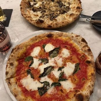 Locale Aurora - Margarita and Fungi pizza - Italian Near Me - Aurora, Ontario