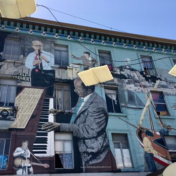 Jazz Mural - "Jazz Mural" by Bill Weber - Public Art Near Me - San Francisco, California