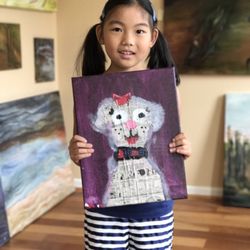 Graphicana By Angelika Schafer - Multimedia "poodle" created by one of my younger students