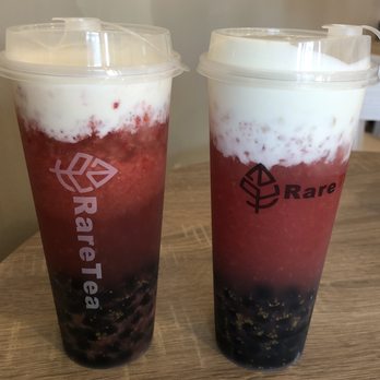 RareTea  - Strawberry Berry Snow Cream - Bubble Tea Near Me - Lancaster, California