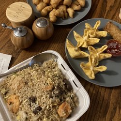 Coco's House - Coco's Special Fried Rice, crab rangoon, sweet and sour chicken